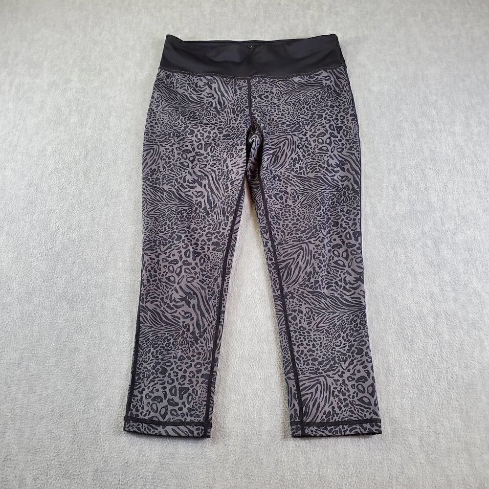 Ideology Leggings Womens Small Grey Leopard Print Yoga Pants